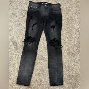 Black Washed Skinny Jeans